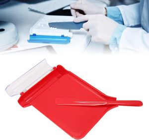 Eczane hastane klinik Tablet organizasyonu için hap sayma aracı ile profesyonel kırmızı plastik ilaç dağıtım tepsi seti - Product Image 2