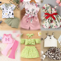 Vente en gros de vêtements neufs en une seule pièce, vêtements de rue mixtes pour filles, garçons, enfants, t-shirts en coton, tenues assorties pour la famille, été