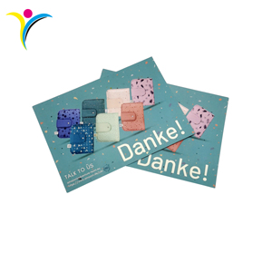 <span class=keywords><strong>Cartes</strong></span> de vœux personnalisées imprimées en offset couleur avec papier offset/revêtu/art pour les petites entreprises - Product Image 3