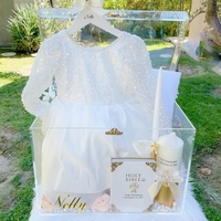 Grande invitation de mariage en acrylique personnalisée boîte-cadeau d'affichage en acrylique pour gâteau cadeau fleur de rose avec acrylique s