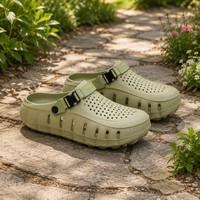 Sabots en EVA moulés par injection, logo personnalisé, OEM, ventilation, légers, antidérapants, unisexes, pour jardin, extérieur, vente en gros d'usine