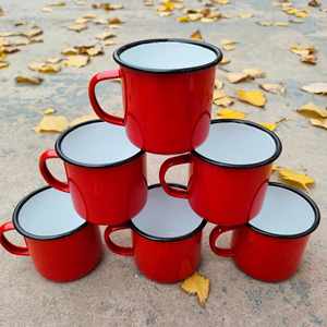 Tazas de Café Cuadradas de Esmalte con Aislamiento al Vacío, Sublimación con Impresión de Logotipo Personalizado, Precio Económico al por Mayor - Product Image 3