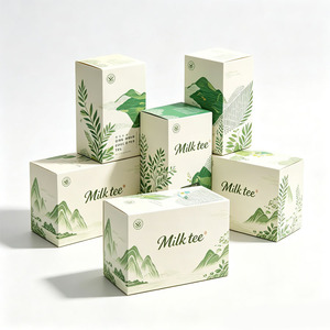 Wholesale Personalized Coffee Tea <b>Packaging</b> <b>Box</b> Custom Logo <b>Small</b> Tea Bag Packing Cardboard White Paper Tea <b>Box</b> - Product Image 3