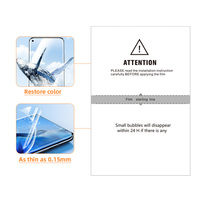 Lámina de Hidrogel PVC HD Antihuellas y Sin Burbujas de 0.125mm, Protector de Pantalla Flexible para Teléfono, Reloj y Cámara