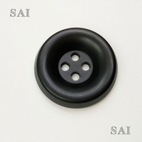 Baru Resin Hitam Matte Konvensional Bermata-tipis Kancing Mangkuk Resin Setelan Tombol