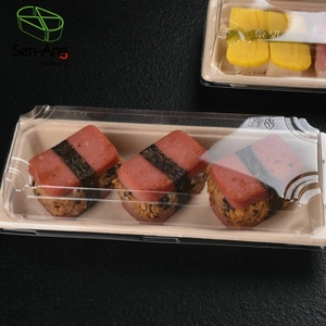 Senang02-contenedor de cartón para llevar, bandeja de Sushi de bambú, varios tamaños, precio de fábrica - Product Image 2