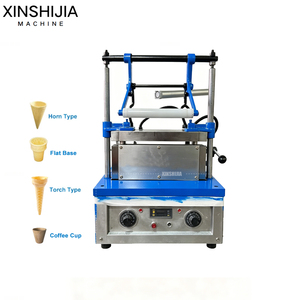 Machine commerciale à glace molle, machine à cornets, machine à gaufrettes, petite machine à fabriquer des coupes à café comestibles - Product Image 1