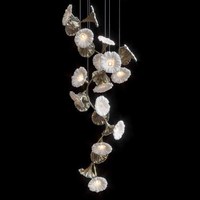 Branches d'arbre lustre personnalisé salon de luxe hall goutte de pluie lampes suspendues