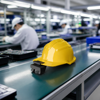 Caméra de sécurité intelligente 1080P à double objectif, enregistreur vidéo monté sur casque pour l'inspection sur site de construction