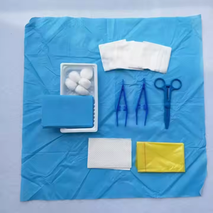 Paket rias dasar sekali pakai steril medis Kit perawatan luka non-tenun tahan air Kit rias bedah EOS - Product Image 4