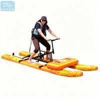 Vélo aquatique à ponton plat, monoplace, avec cadre en aluminium et tapis flottant avant, rapide, pour hôtel, pliable, de Chine, Lumark