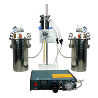 Machine de distribution de colle AB à deux composants Diaphragme arrière d'aspiration à double cylindre Machines d'automatisation industrielle d'un an pour