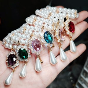 <span class=keywords><strong>Collar</strong></span> de Perlas de Lujo para Mascotas, Gatos y Perros |   <span class=keywords><strong>Collar</strong></span> de Gemas Ajustable para Sesiones de Fotos, Fiestas y Uso Diario - Product Image 3