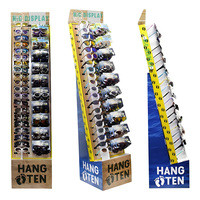 Étagère de présentation en carton ondulé rotative personnalisée, présentoir en carton pour lunettes de soleil