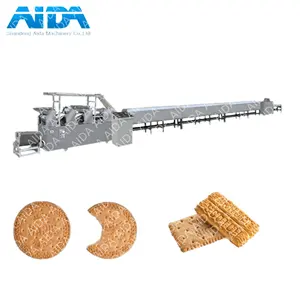Soda Soft Hard Biscuit Kekse Reis Cracker Sandwichmaschinen zum Verkauf automatische Industrieausrüstung Biskuitherstellungsmaschine
