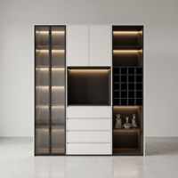 Buffet personnalisé multifonctionnel de luxe au design moderne pour salon et hôtel