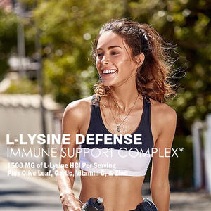 Capsules d'acide aminé L-Lysine de qualité alimentaire végétalienne OEM - Soutien immunitaire, beauté, énergie, santé cardiaque et <span class=keywords><strong>bienfaits</strong></span> antioxydants - Product Image 3
