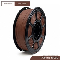 YOSOO OEM Grosir Filamen 3D PLA Isi Kayu Ceri 1.75mm 1kg Gulungan Butiran Gelap Anti Melengkung Dekorasi Kerajinan DIY Pencetakan FDM 190C
