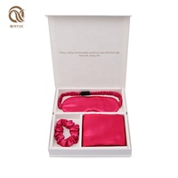 Taie d'oreiller en soie véritable 100% personnalisée Masque pour les yeux en soie de mûrier Chouchou et taie d'oreiller en soie Boîte-cadeau