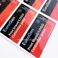 Personnalisation d'étiquettes et de boîtes pour flacons de 10 ml avec effet holographique, logo/nom de marque imprimé.