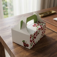 Boîte cadeau en papier recyclable pour tomates cerises personnalisées avec laminage mat