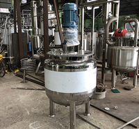 Réservoir de mélange à couvercle rabattable simple en acier inoxydable 304 de 100 L pour liquide vaisselle et détergent à lessive