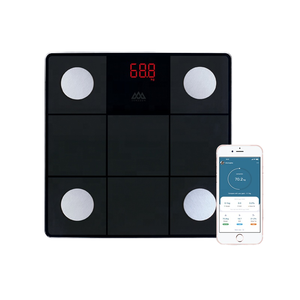 Balance électronique professionnelle 150 kg, indice de masse corporelle, pèse-personne intelligent pour la cuisine, le bureau, design compact - Product Image 1
