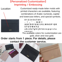 Dompet Tipis Murah Warna-warni Wanita Anti-RFID Kulit Tempat Kartu Kredit Dompet Kartu