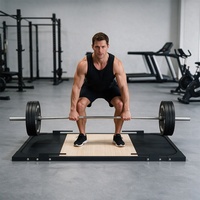 Plataforma de Levantamiento de Pesas de Madera Profesional Personalizada para Gimnasio, OKPRO Wholesale Heavy Fitness