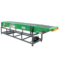 Système de convoyage automatique, convoyeur télescopique extensible pour conteneurs de 40 pieds et 20 pieds, système de déchargement de camions