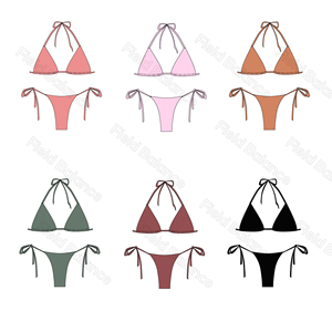 定制<span class=keywords><strong>2</strong></span>件套比基尼性感泳衣制造商游泳服装印花泳衣沙滩装环保泳衣女性泳衣 - Product Image 2