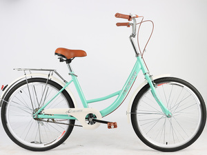 Bicicleta Vintage de 24/26 Pulgadas para Dama de Alta Calidad Fabricación OEM en China Bicicleta de Ciudad a la Moda con Velocidades para <span class=keywords><strong>Mujer</strong></span> - Product Image 5