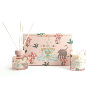Ensemble cadeau Ascendia - Bougie pilier parfumée à la poire et au lys et diffuseur de parfum pour la maison - Aromathérapie - Product Image 2