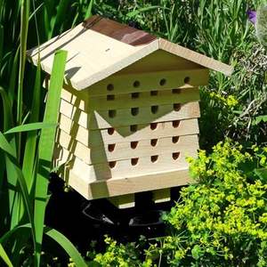 Mass Custom Mason Bee House Faune Insecte Insecte Hôtel Solitaire <span class=keywords><strong>Abeille</strong></span> Ruche Boîte Pollinisateur Hôtel pour Construire <span class=keywords><strong>Abeille</strong></span>, Papillon - Product Image 6