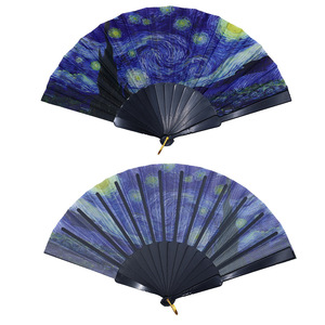 Éventails pliants en plastique PP, design personnalisé usine, motifs animaux de dessin animé, musique, amour, Feng Shui, pour l'extérieur en été - Product Image 3