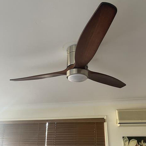 <strong>Best</strong> 3 Bamboo Oak Wooden Blades Hugger Surface Mount Low Profile Indoor Energy Power Consumption <strong>Ceiling</strong> <strong>Fan</strong> With Remote Control - Product Image 5