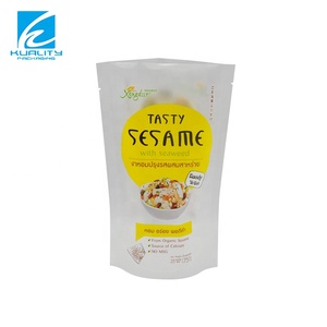 Custom Printed Frosted Shape Mylar Nylon Plastic Food Packaging Stand Up 1kg 5kg Rice Packaging Ziplock Bags