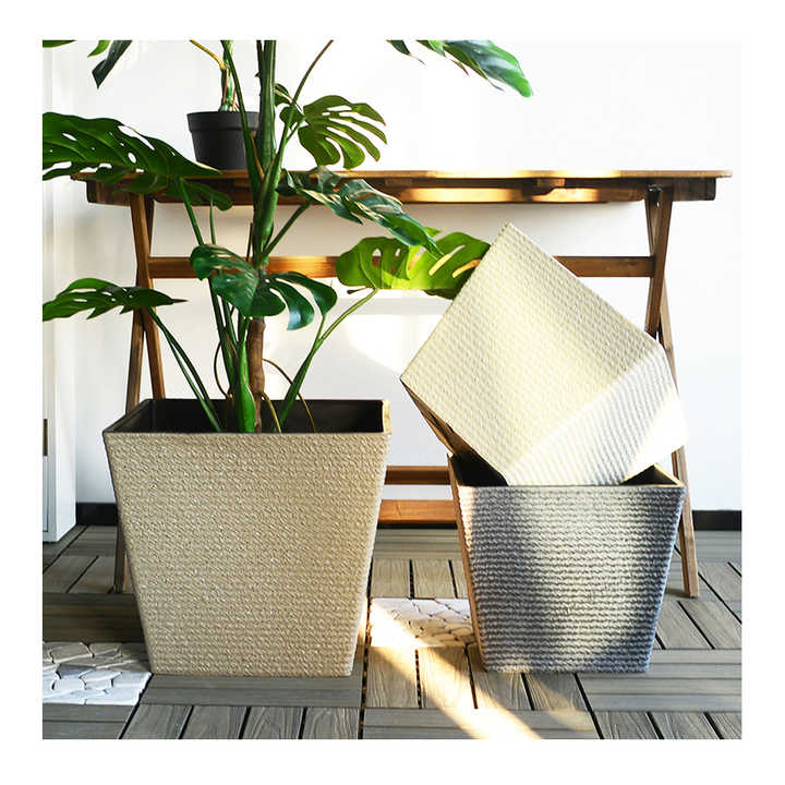 Wholesale Square Flower Pots 26.5cm Hot Sell Plastic Pots For Plants 10