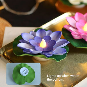 Hot Bán Led Nhà Vườn Ao Aquarium Trang Trí Đám Cưới Nổi Nước Lily Lotus Mall Ngoài Trời Trang Trí Prop Diwali Ánh Sáng - Product Image 6