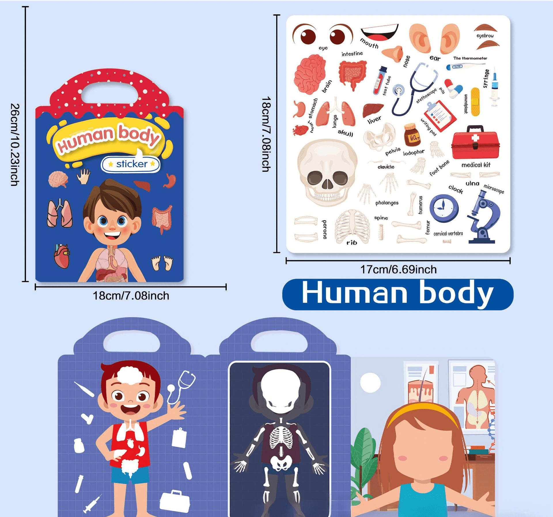 Cuerpo humano azul
