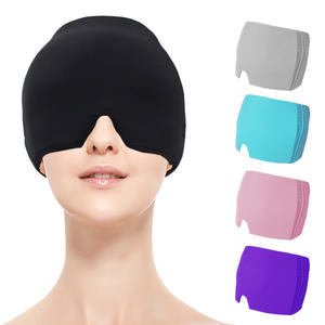 Hoge kwaliteit compressiekap met gel-oogmasker, warm & koud, voor verlichting van hoofdpijn en migrainekoppijn - Product Image 2