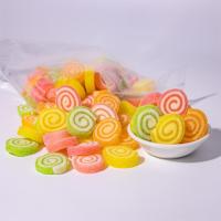 Bonbons gélifiés en forme de cercle personnalisés en gros, en vrac, halal, enrobés de sucre