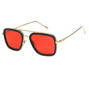 <span class=keywords><strong>Gafas</strong></span> de Sol Tony Stark, Lentes de <span class=keywords><strong>Iron</strong></span> <span class=keywords><strong>Man</strong></span>, <span class=keywords><strong>Gafas</strong></span> de Sol Vintage Retro con Marco Metálico Cuadrado para Hombre y Mujer, <span class=keywords><strong>Gafas</strong></span> Edith - Product Image 6