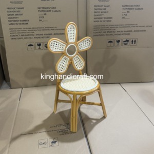 Silla Infantil de Ratán Hecha a Mano al por Mayor, Diseño de Alquiler de Sillas Tejidas Naturales para Niños, para Fiestas, Bodas y Eventos - Product Image 5