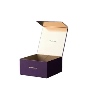 صندوق هدايا للملابس مصنوع من الورق المتطور بتقنية الشحن قابل للطي ومخصص وبسعر منخفض وبجودة عالية