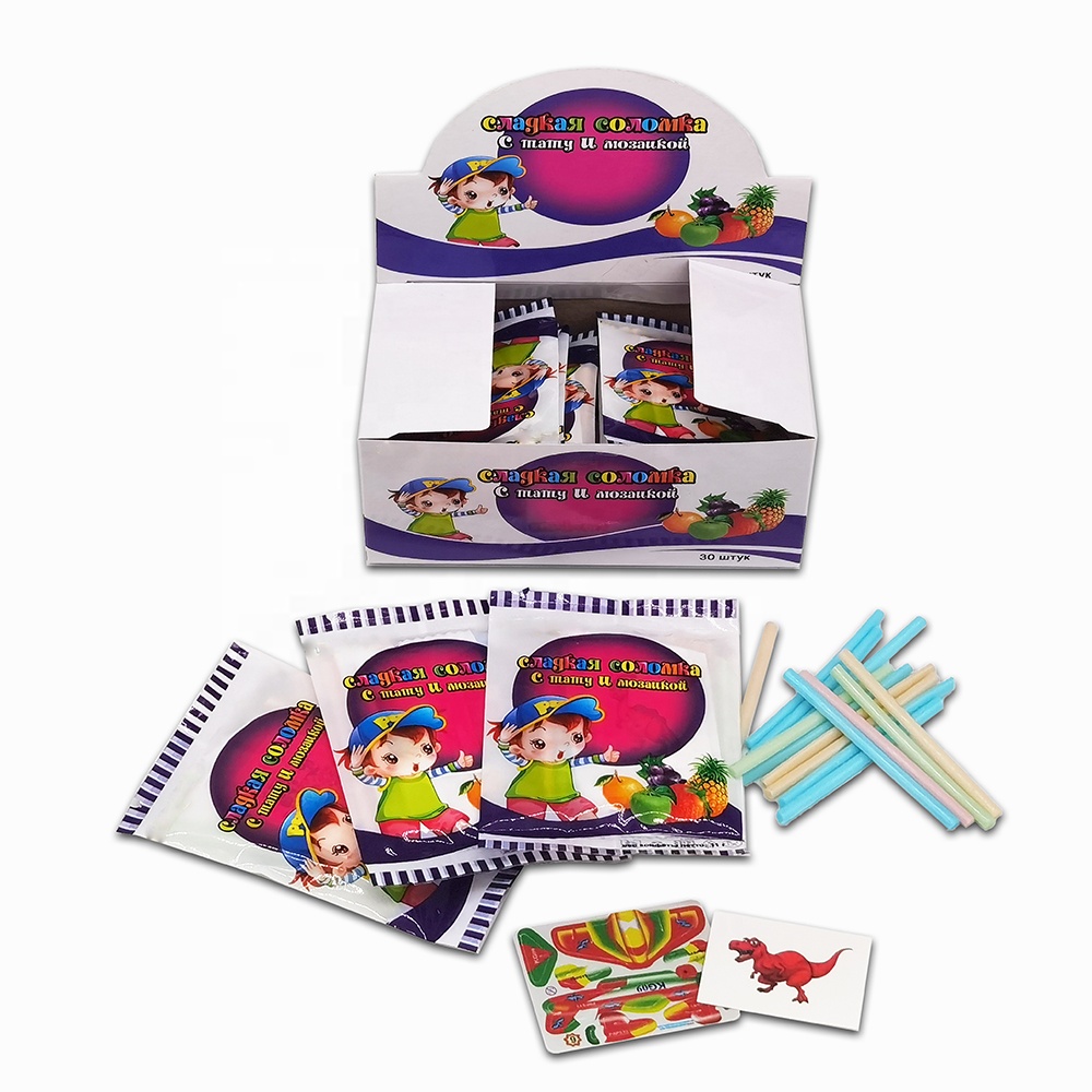 Халяльный короткий микс фруктового йогурта, сладкий cc-карандаш, конфеты с татуировкой