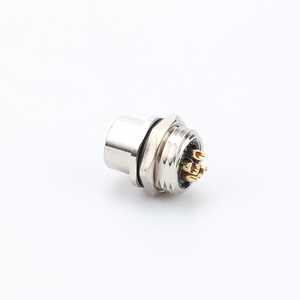Conector de automatización M8 M12 M16 M23 7/8 Tornillo a B D Código 3P 4P 5P 6P 8P Sensor impermeable Conector recto derecho de metal - Product Image 3