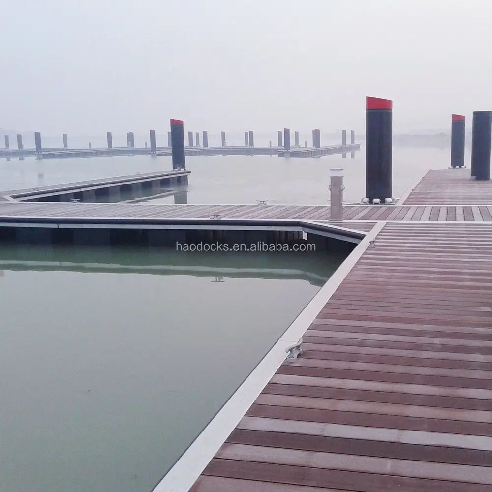Çin profesyonel marina duba tedarikçisi hazırlanmış yüzer iskele alüminyum parmak dock