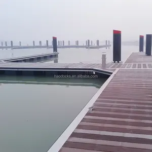 Cina professional marina pontone fornitore artigianale galleggiante in alluminio molo dito dock