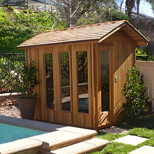 Hemlock Phòng Tắm Hơi Gỗ Ngoài Trời Phòng Tắm Hơi Hơi Nước Phòng Cho 4 Người Khô Phòng Tắm Hơi - Product Image 2